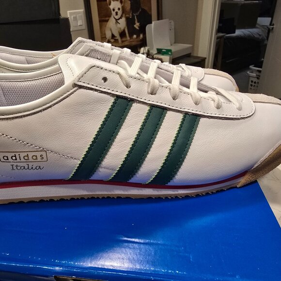 Adidas Italia 70s White Collegiate Green Red Gum Men's Size 10 JS1325 Shoes NEW - Picture 1 of 16